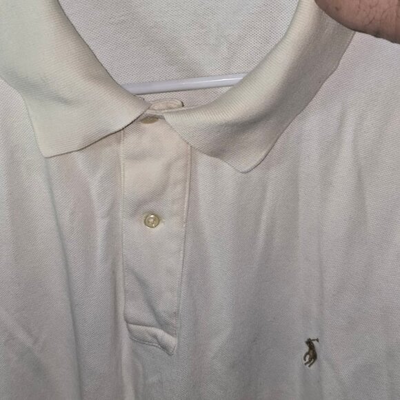 Polo Ralph Lauren Polo Shirt Cream Color  Sized 2XLT   XXL Tall   Good condition - Picture 6 of 11